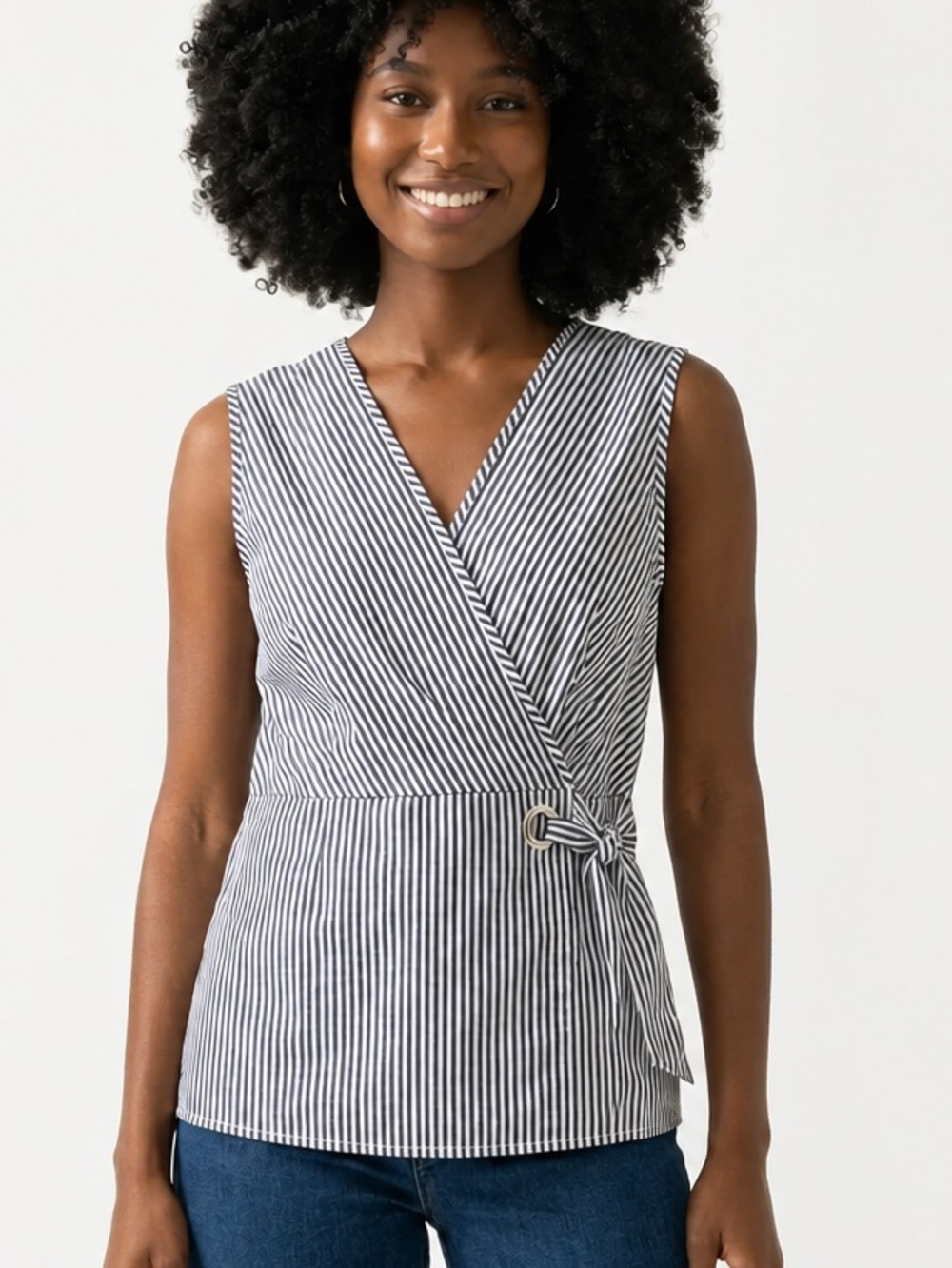 Ellen Tracey faux wrap top